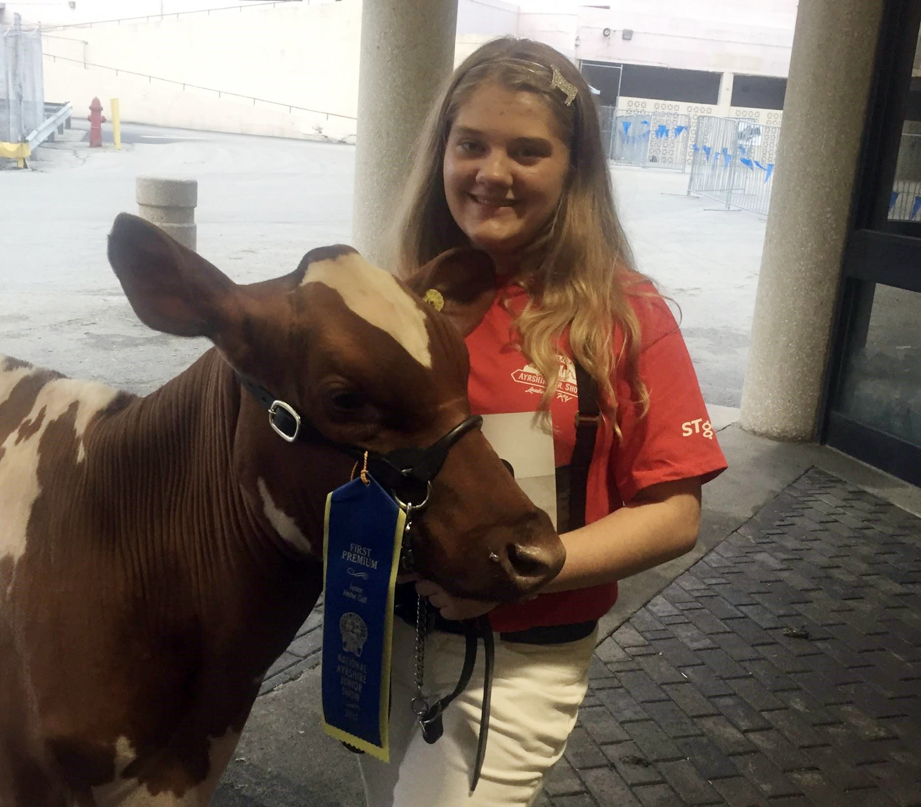 National Dairy Month Meet exhibitor Madison Davis Kentucky State Fair