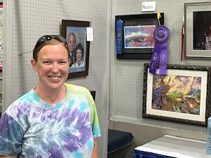 Alyssa Nichols with her Kentucky State Fair Entries 
